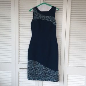 Black Halo Sheath size 4 navy dress